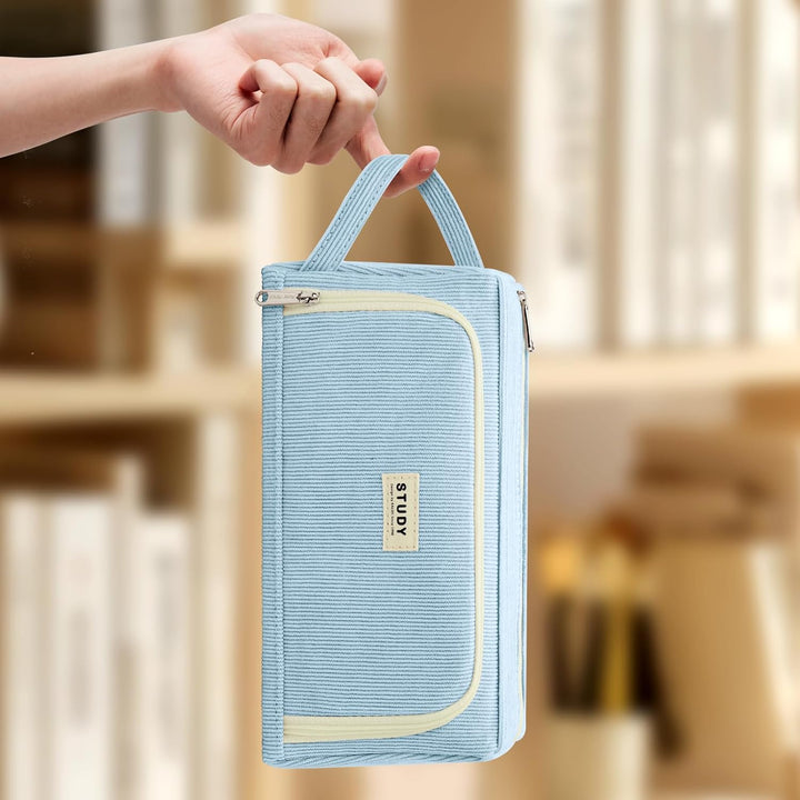 KALIDI Federmäppchen Mäppchen Federtaschen 2 Fächer, extra gross Pencil Case Stifte Etui Schule, Aes