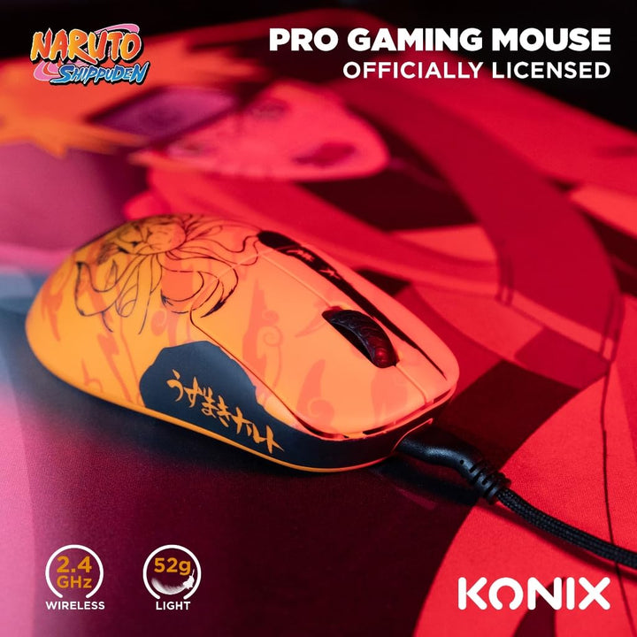Konix Naruto Shippuden Gaming-Maus kabelgebunden/kabellos PC - Nummerierte Pro Collector Edition - 2