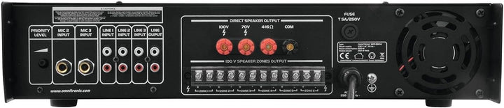 OMNITRONIC MPZ-250.6 Mischverstärker | 6-Zonen-ELA-Mono-Mischverstärker, 250 W, Zonen schaltbar