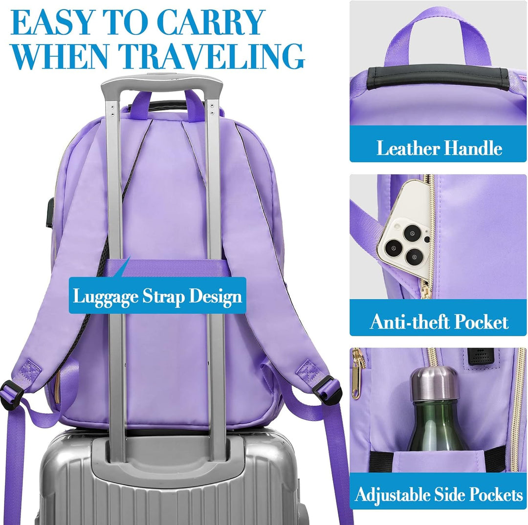 Rucksack Damen 15.6" Lila, 15.6" Lila
