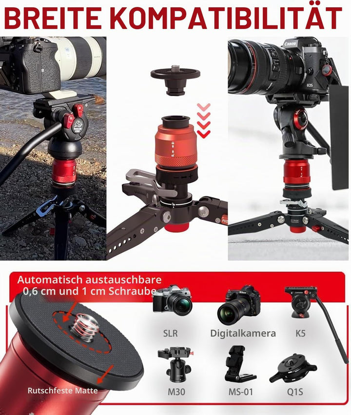 IFOOTAGE Mini Kamerastativ,Mini Stativ Kamera,Tischstativ für Fotografie,Handy Stativ mit Pedalsperr
