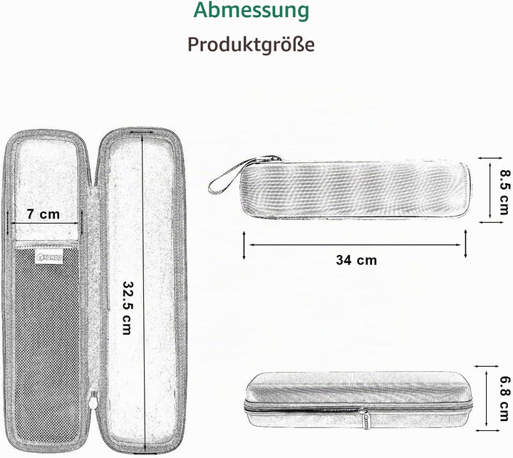 XANAD Tasche für Dokumentenscanner, kompatibel für Brother DS-640 / DS-740 / DS-940 Mobiler Scanner