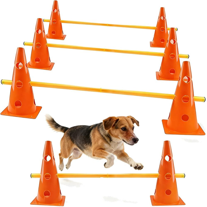 Shengruili Agility Set Hunde,Steckhürdenset Hund,Hund Hürden,Kinder Agility Hürden Hindernisse für P