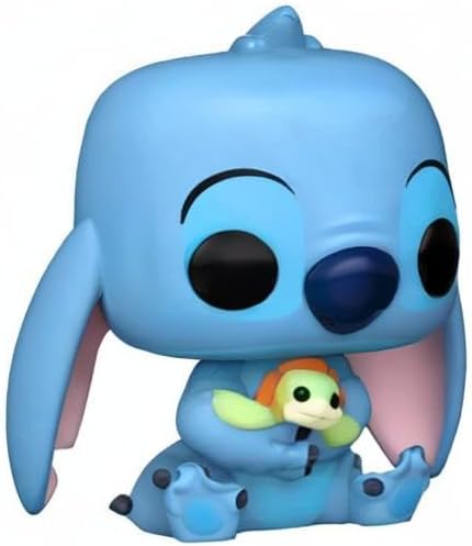 Funko Pop! Disney: Lilo & Stitch - Stitch with Turtle (Exc), Sammelfigur aus Vinyl - 73608