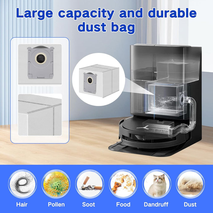 Zubehör Ersatz Kompatibel für ECOVACS DEEBOT X9 PRO OMNI, T80S OMNI, X11 PRO OMNI Saugroboter, 1 Hau
