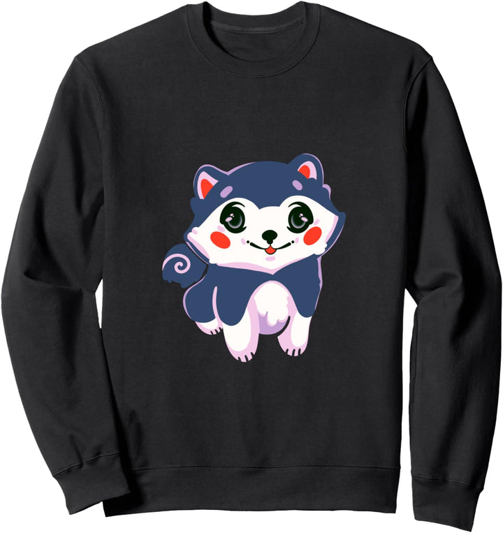 Kleiner Husky Welpe, Hund, Mädchen, Junge, Kinder Sweatshirt