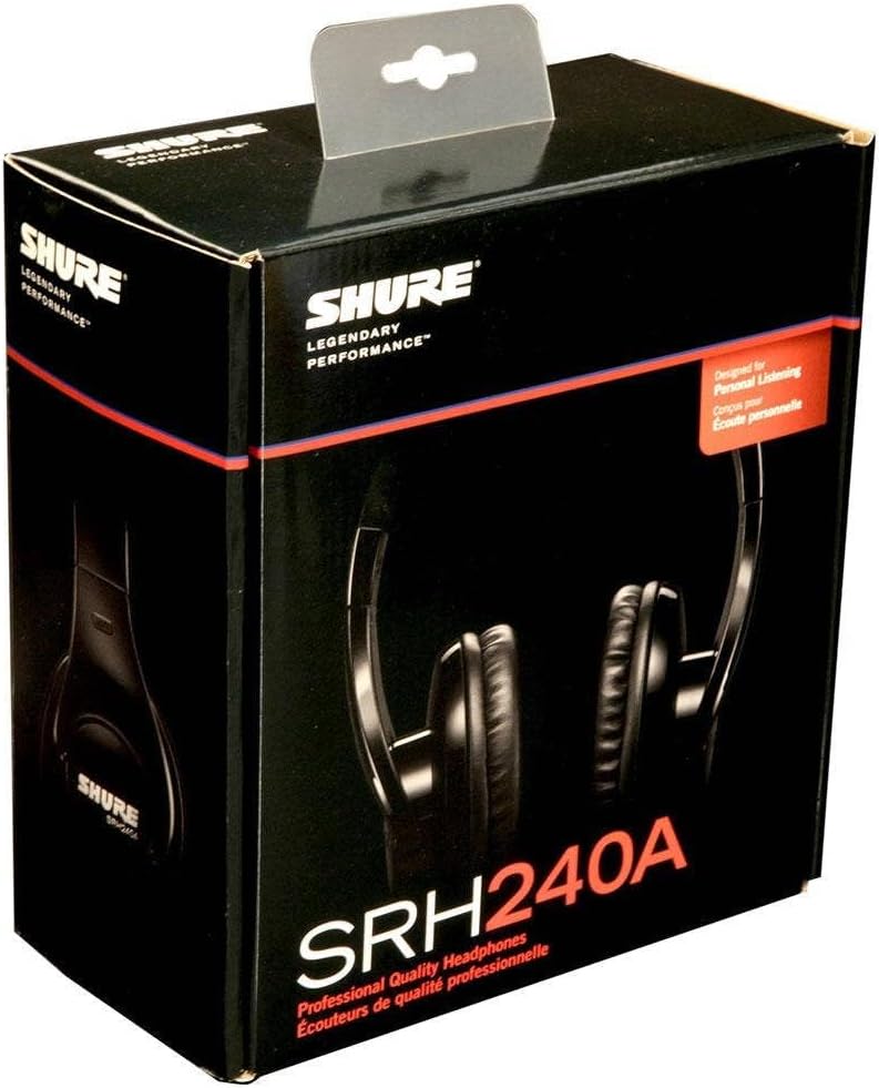 Shure SRH240A geschlossener Kopfhörer / Over-ear, geräuschunterdrückend, druckvolle Bässe und detail