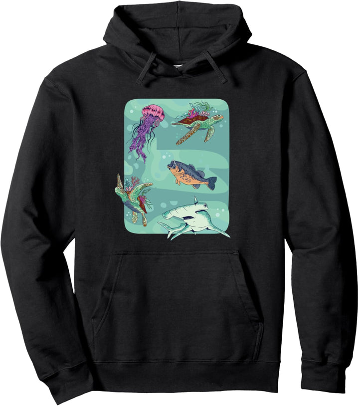 Meerestiere Pullover Hoodie