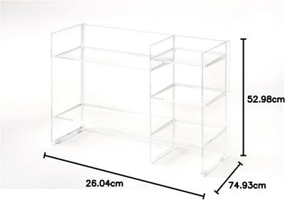 Kartell 9910B4 Regalsystem Sound Rack, transparent Cristallo, Cristallo
