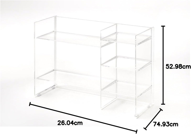 Kartell 9910B4 Regalsystem Sound Rack, transparent Cristallo, Cristallo