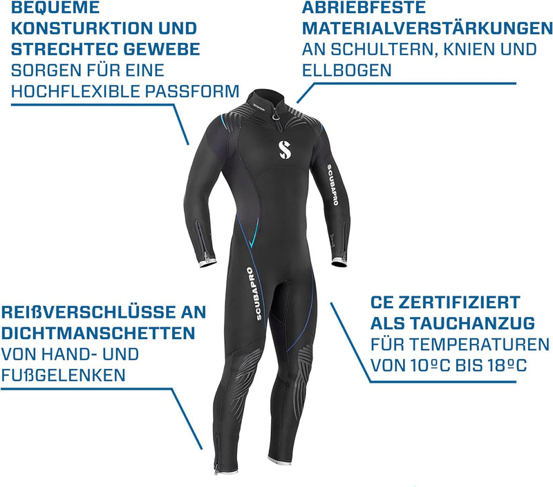 Scubapro Definition 5.0 Herren-Tauchanzug 5mm XXXL/58, XXXL/58