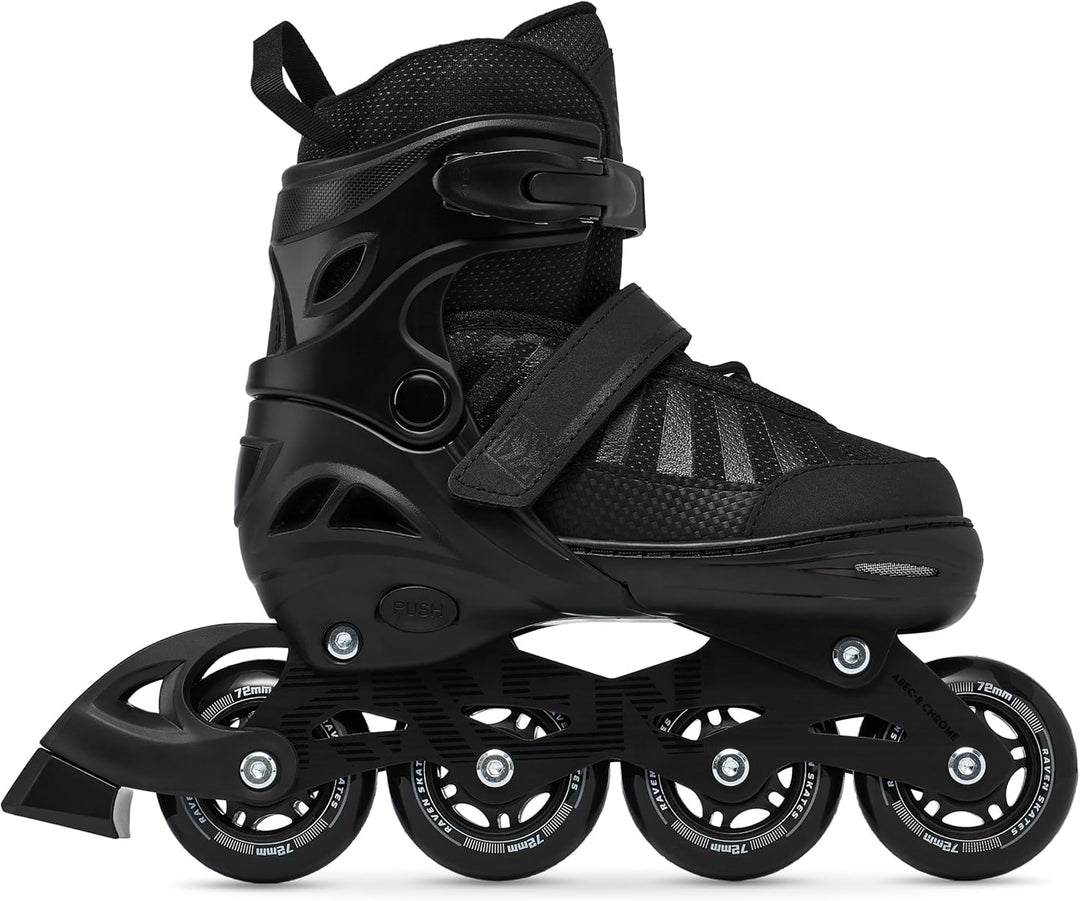 RAVEN Inline Skates Inliner für Kinder und Erwachsene OPTIONAL 2in1 mit Schlittschuhen verstellbar O