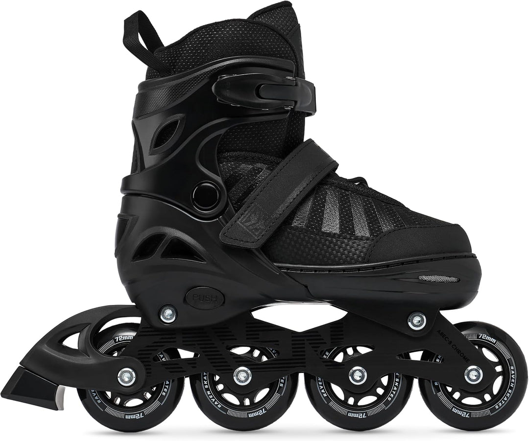 RAVEN Inline Skates Inliner für Kinder und Erwachsene OPTIONAL 2in1 mit Schlittschuhen verstellbar O