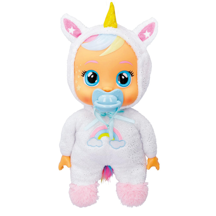 Cry Babies Goodnight Dreamy - Interaktive weiche Kuschelpuppe, Schlafenszeitpuppe mit Nachtlicht und