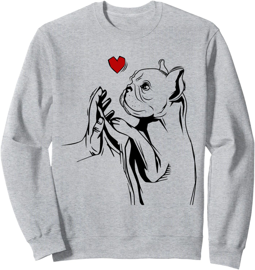 Französische Bulldogge Liebe Frenchie Frauchen Geschenkidee Sweatshirt