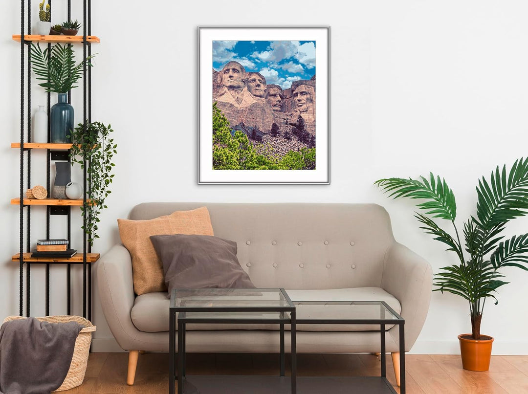 Schipper 609130895 Malen nach Zahlen – Mount Rushmore - Bilder malen für Erwachsene, inklusive Pinse