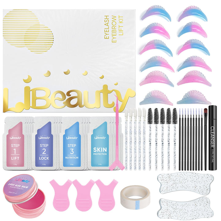 Libeauty Wimpernlifting Set, Korean Style Lash Lifting Set für natürlichen Schwung, hält 4–6 Wochen,