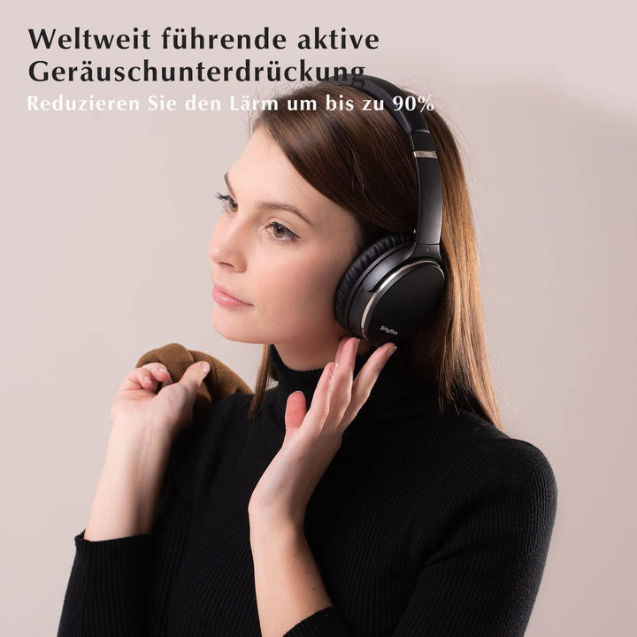 Srhythm NC35 Active Noise Cancelling Kopfhörer Kabellos Bluetooth - LDAC Modus, Schnellladung, 50+ W