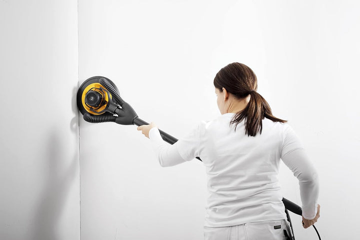 Mirka LEROS Exzenterschleifer, Wand- und Deckenschleifer mit 180° Schleifkopf-Flexibilität (Ø 225 mm