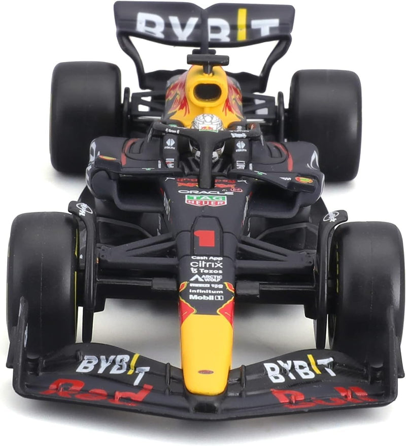 Bburago F1 Red Bull RB18 (2022): Modellauto im Massstab 1:43, 1 Max Verstappen, mit Fahrer, Hardcase