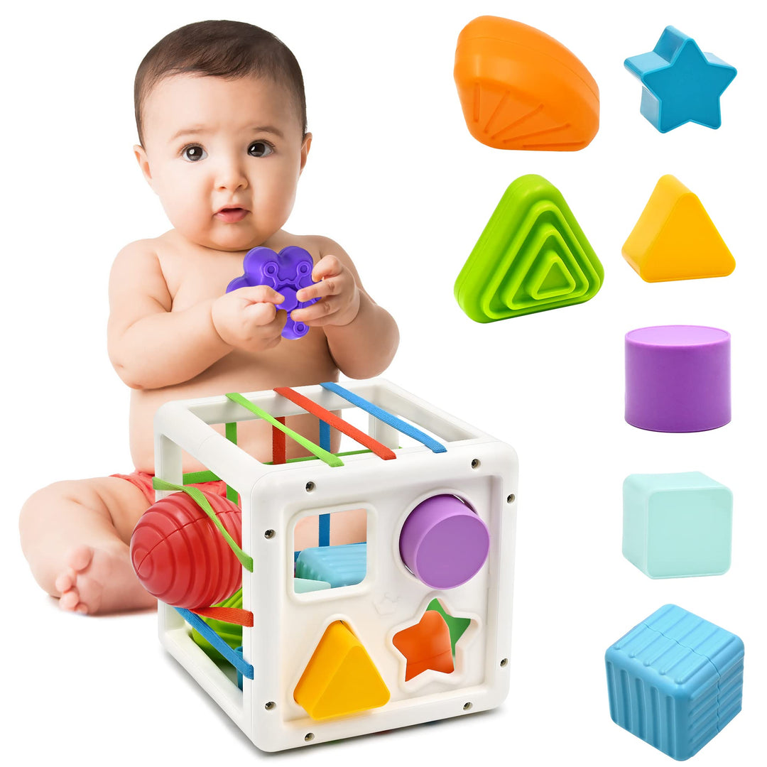 Mailesi HE0211 Baby Montessori Toys Sensory 1er Cadeaux D'anniversaire Sensorisches Spielzeug, Mehrf