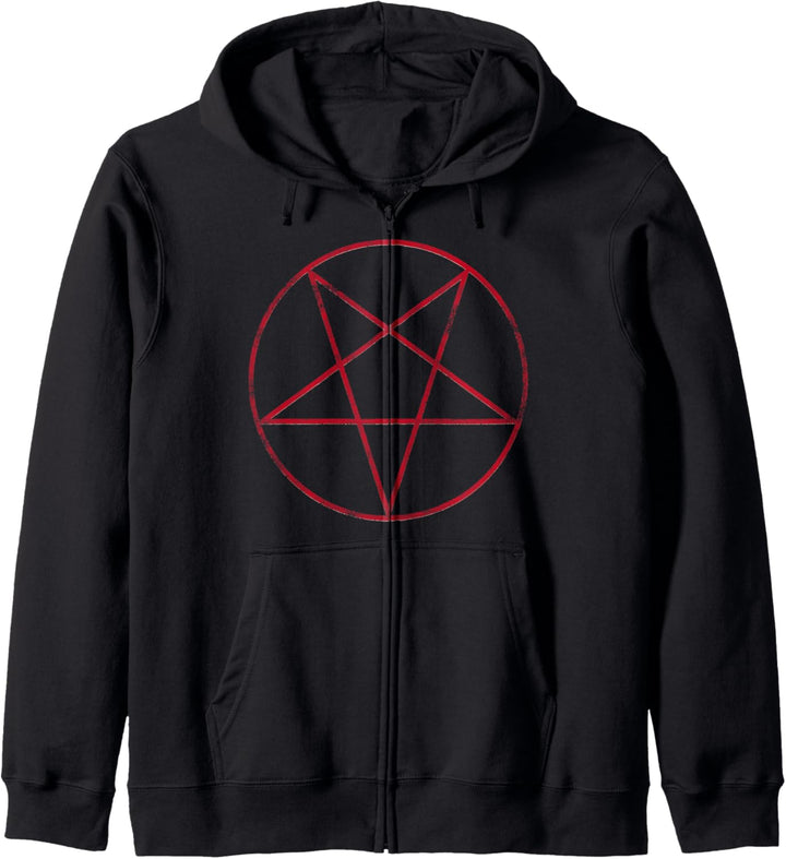 Pentagram Pentagramm Kapuzenjacke