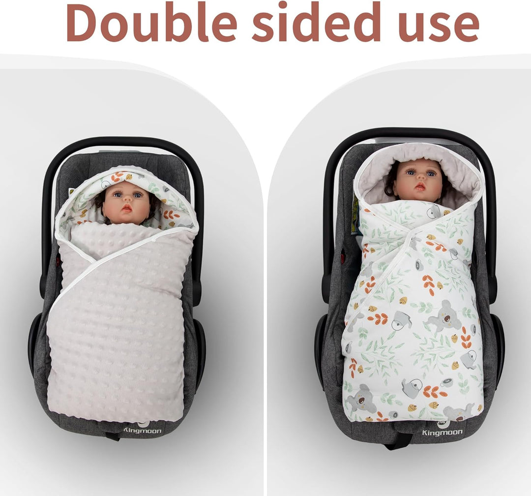 Miracle Baby Einschlagdecke Babyschale Winter Baumwolle Reversible Decke Universal Kuscheldecke 90x9