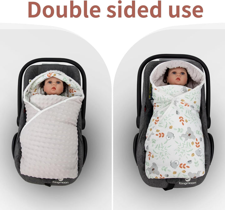 Miracle Baby Einschlagdecke Babyschale Winter Baumwolle Reversible Decke Universal Kuscheldecke 90x9