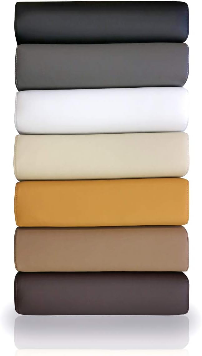 Bubema Polster-Steckkissen für Bettkopfteil, 2er-Set, für viele gängige Betten, Farbe: Ivory, Ivory