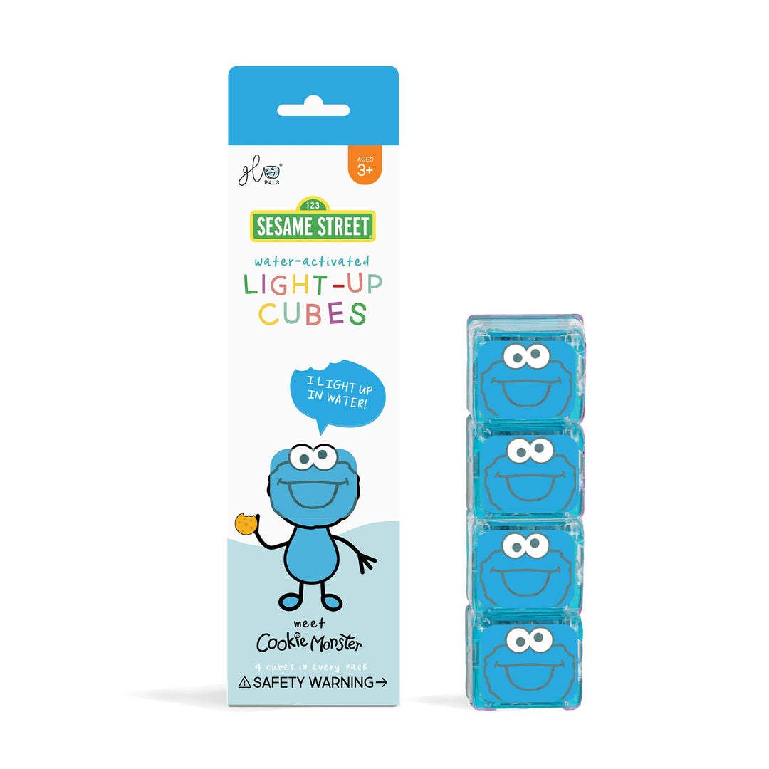 Glo Pals Cookie Monster Cubes Cookie Monster blau, Cookie Monster blau