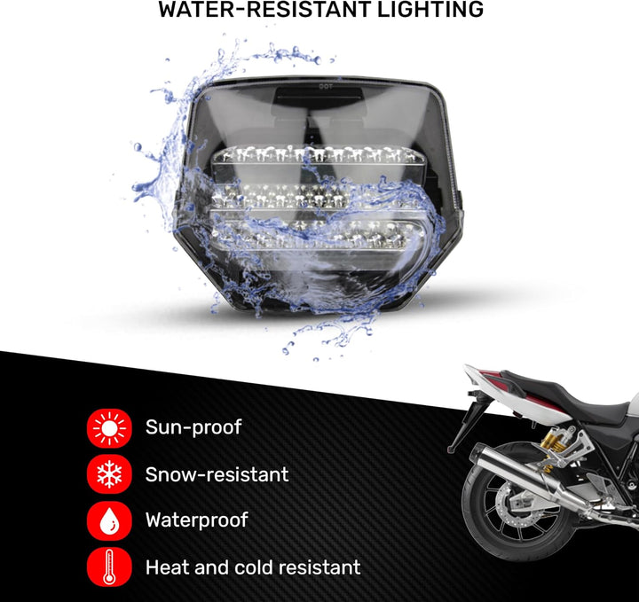 aVDB-moto LED Bremslicht kompatibel mit HONDA CB 1300 CB1300 CB-1300 SC54 2003-2015 + integriertem b