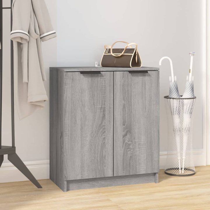 Schuhschrank Grau Sonoma 59x35x70 cm Holzwerkstoff, Schuhe Organizer, Schuhe Aufbewahrung, Schuhrega