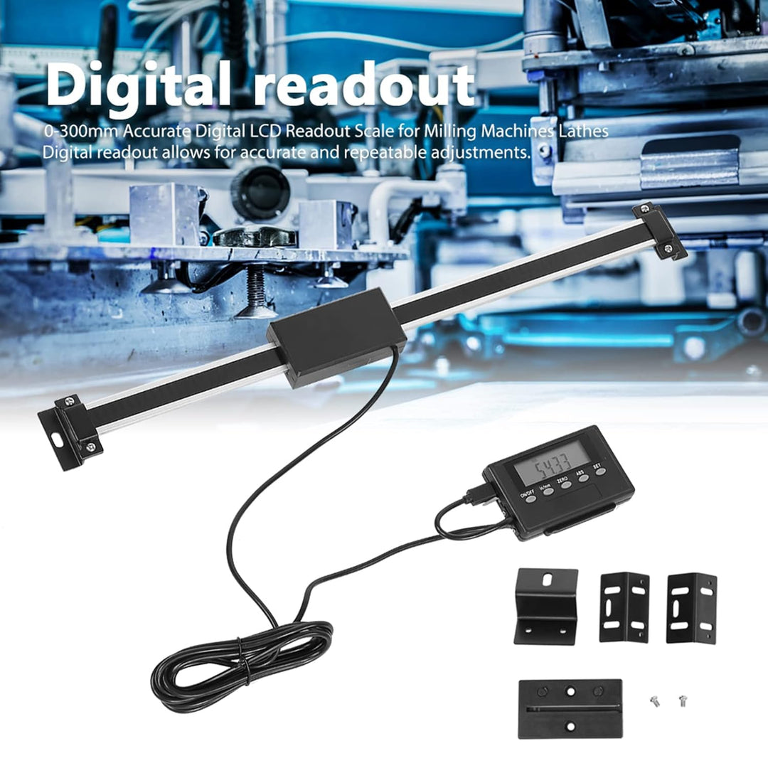 Digitale LCD-Anzeige Skala Genau für Fräsmaschinen 300mm Umstellung auf Digitale Anzeige, Anwendbar