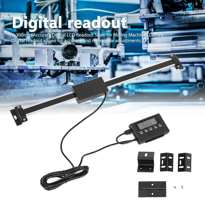 Digitale LCD-Anzeige Skala Genau für Fräsmaschinen 300mm Umstellung auf Digitale Anzeige, Anwendbar