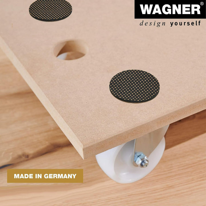 WAGNER Transportroller Transporthilfe 1121 I Plattformwagen aus MDF I 57,5 x 30 x 10 cm, Tragkraft 2