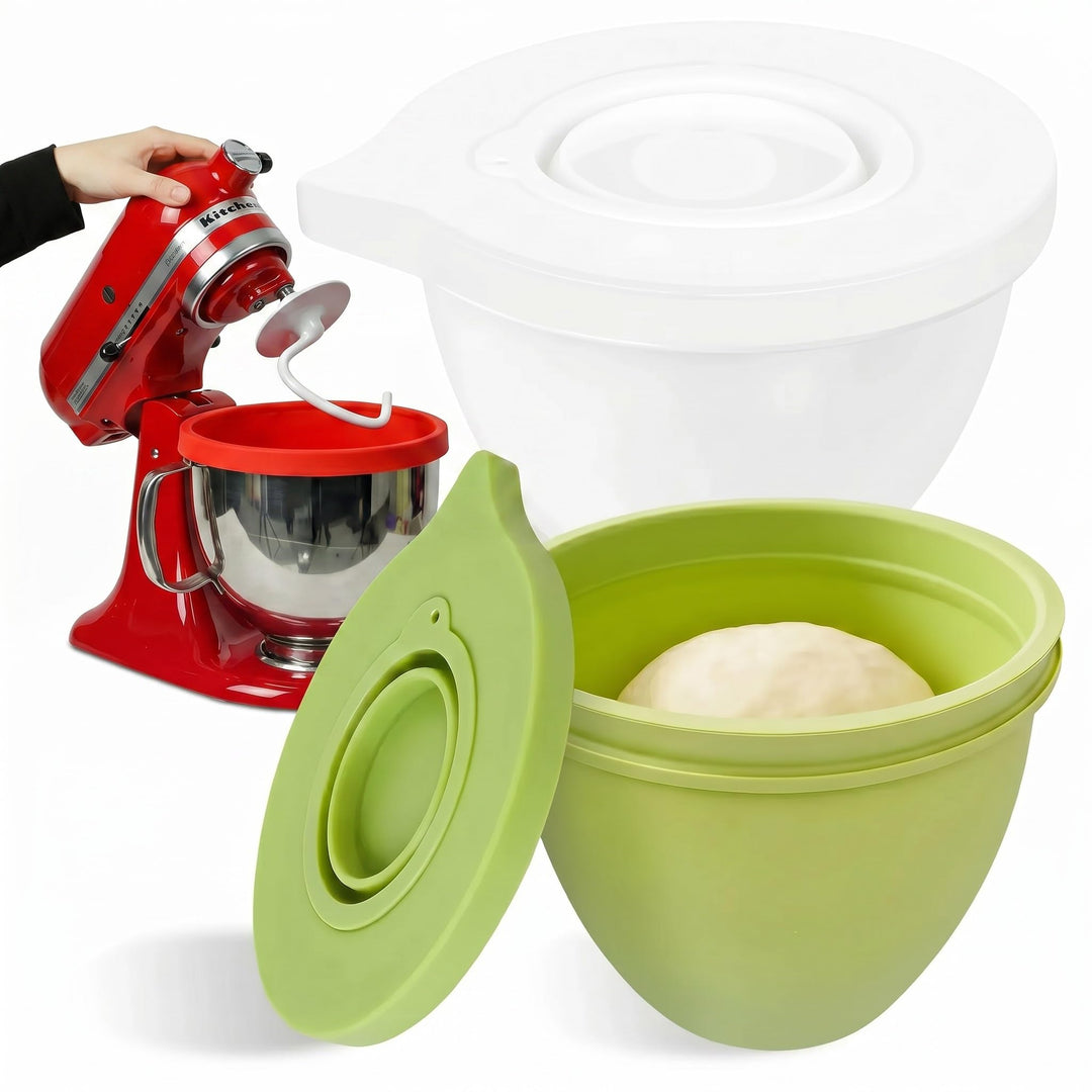 Silikon Einlagen, kompatibel mit Kitchen Aid 4,5-5 Quart Mixer mit kippbarem Kopf, 2 Einlagen mit De