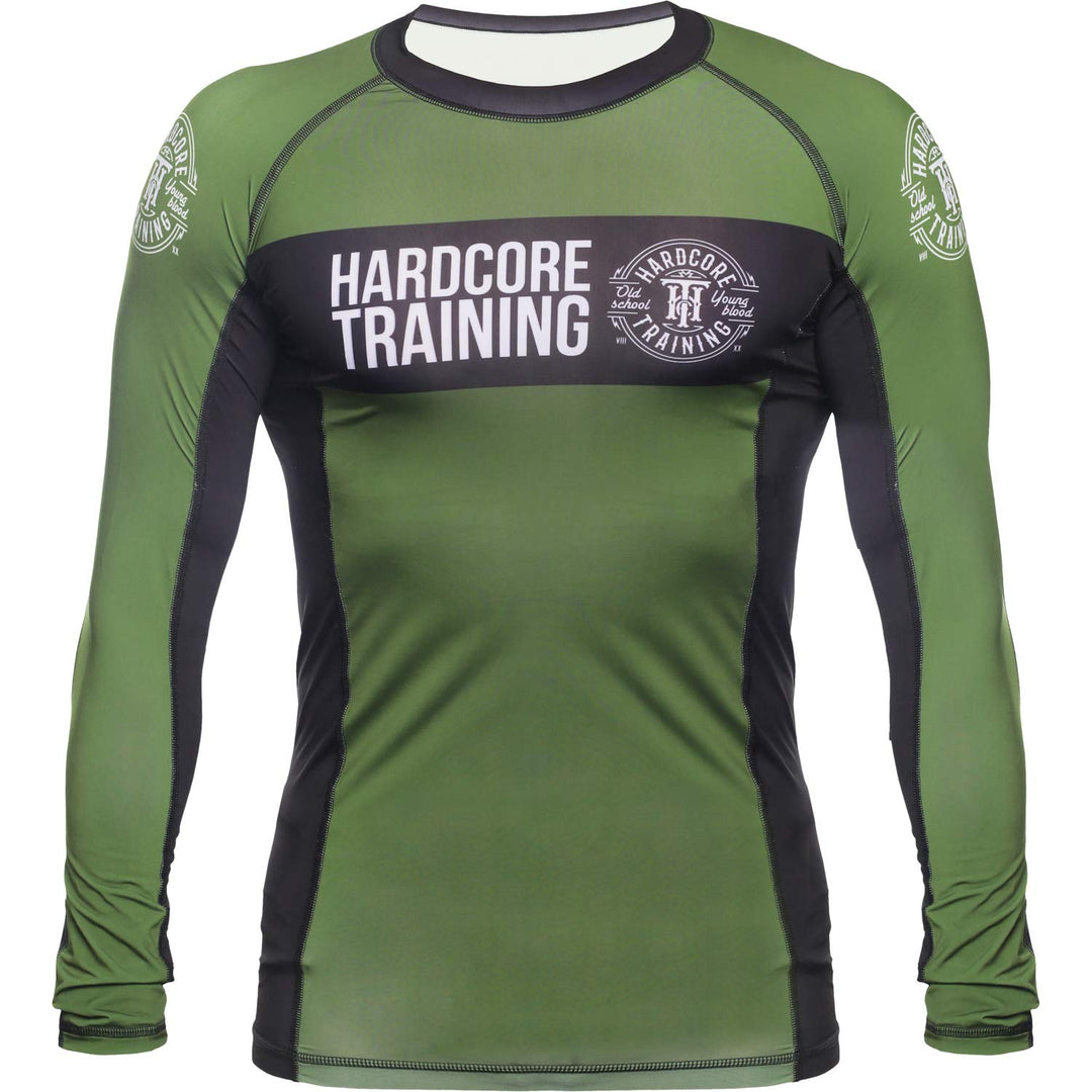 Hardcore Training Recruit Rash Guard Men's Kompressionshemd Herren Lange Ärmel Grappling Jiu Jitsu M