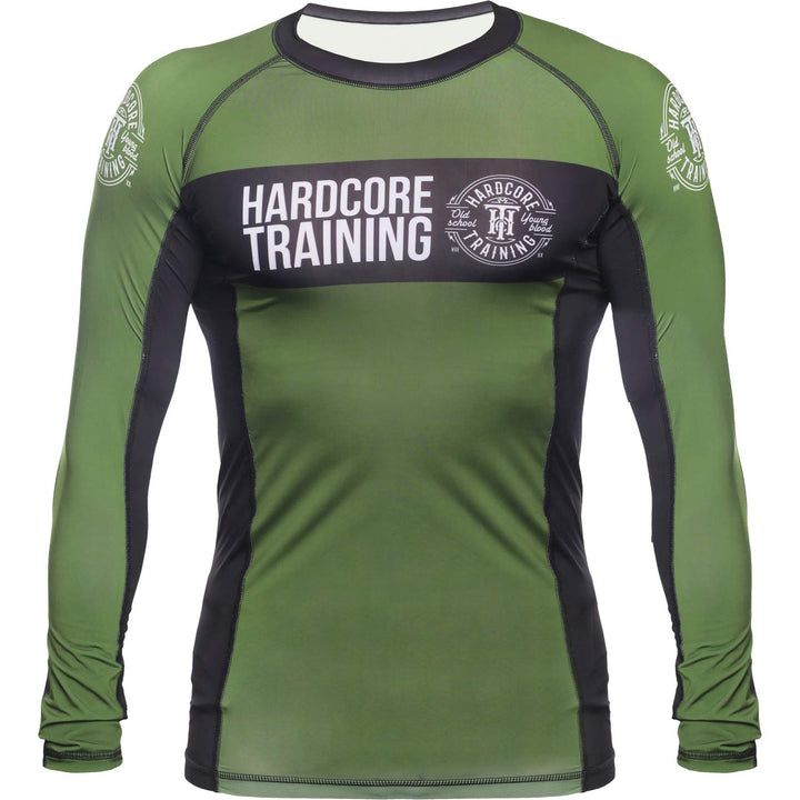 Hardcore Training Recruit Rash Guard Men's Kompressionshemd Herren Lange Ärmel Grappling Jiu Jitsu M