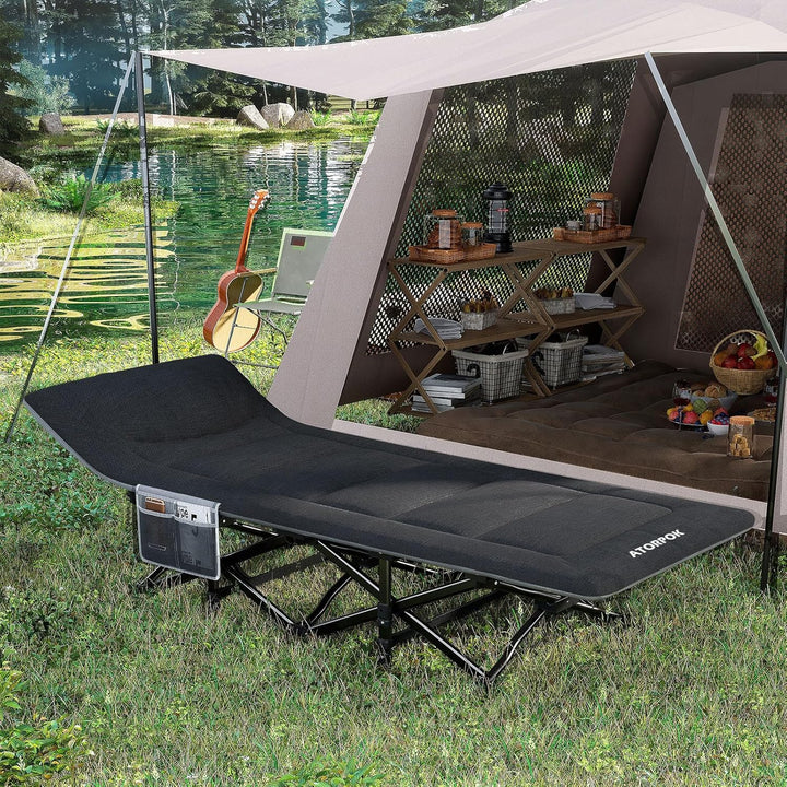 ATORPOK SHOP Campingbett feldbett klappbar, Extra Breit Faltbar Klappbett Feldbett Campingbett für O