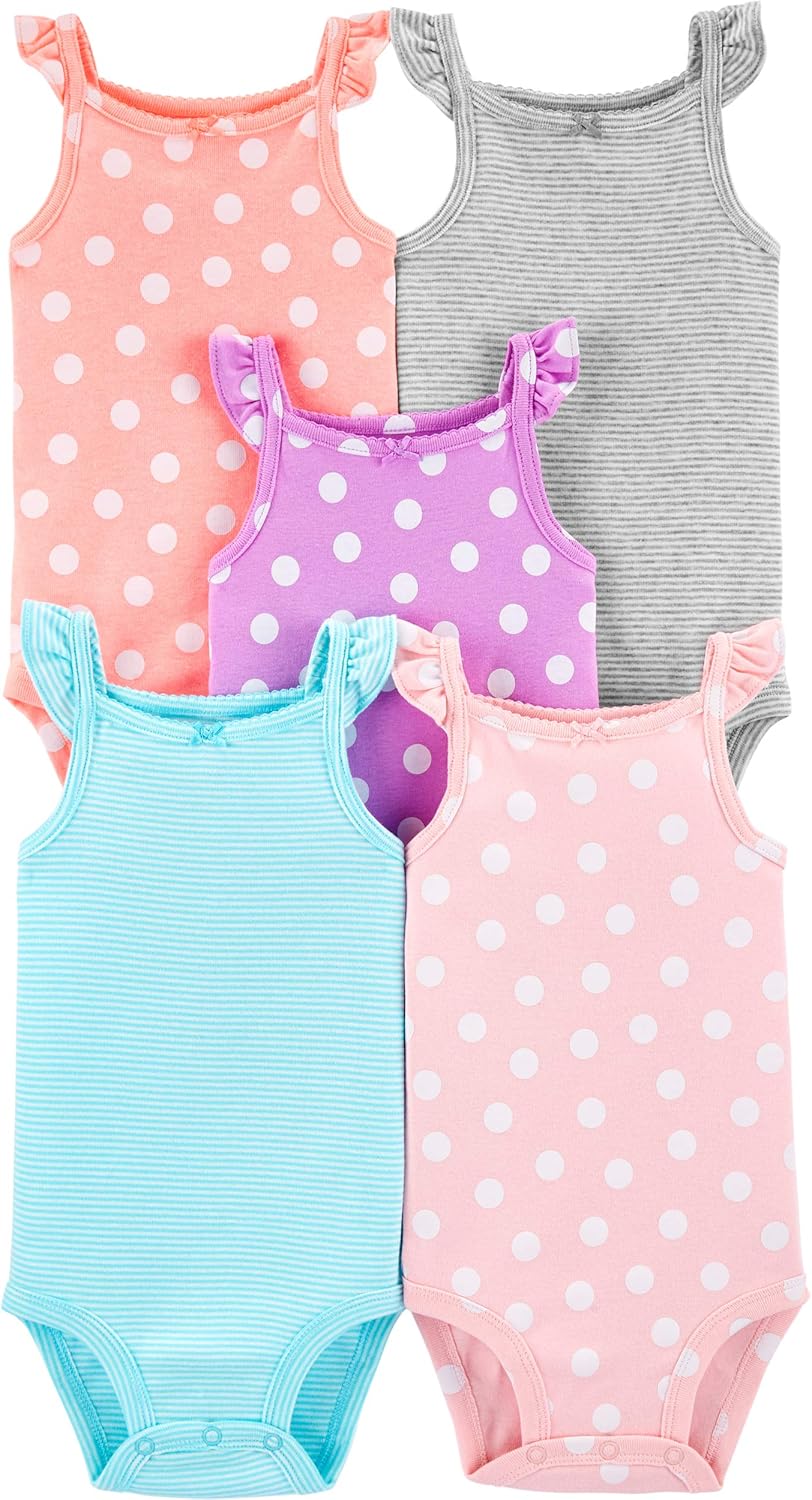 4er-Pack Bodys langarm Dinos 3 Monate Punkte und Streifen, 3 Monate Punkte und Streifen