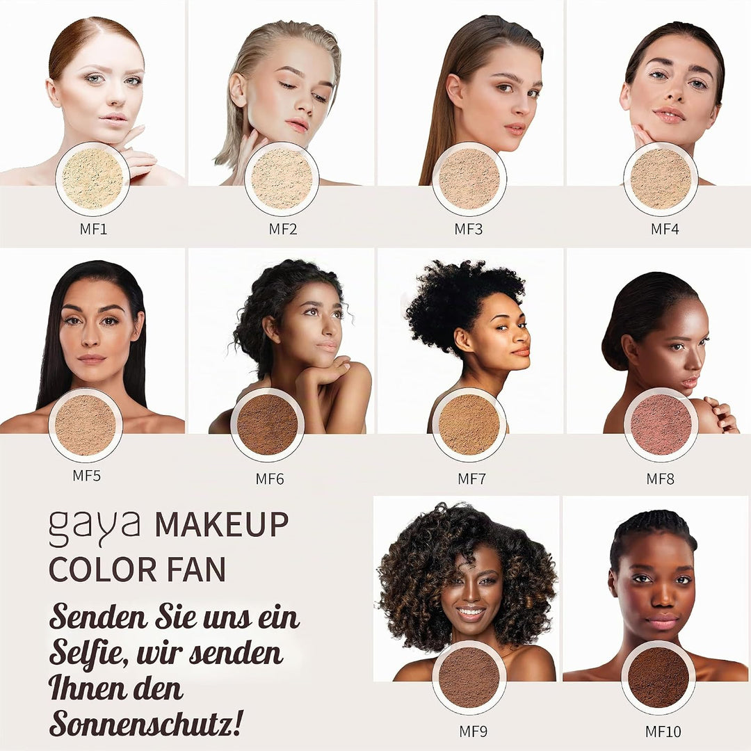 Veganes Mineralpuder – Fixierendes Make-up-Pulver, 4-in-1, multifunktional, vollständige Abdeckung,