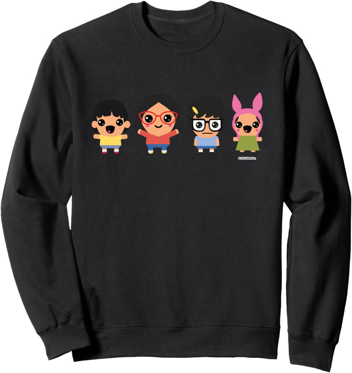 Bob’s Burgers Chibi Kawaii Linda Gene Tina and Louise Sweatshirt