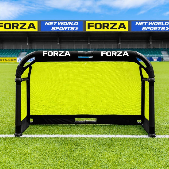 FORZA POD Tor | Pro Alu50 Tragbares Pop-Up-Trainingstor mit Netz und Tragetasche, Schnellaufbau | Le