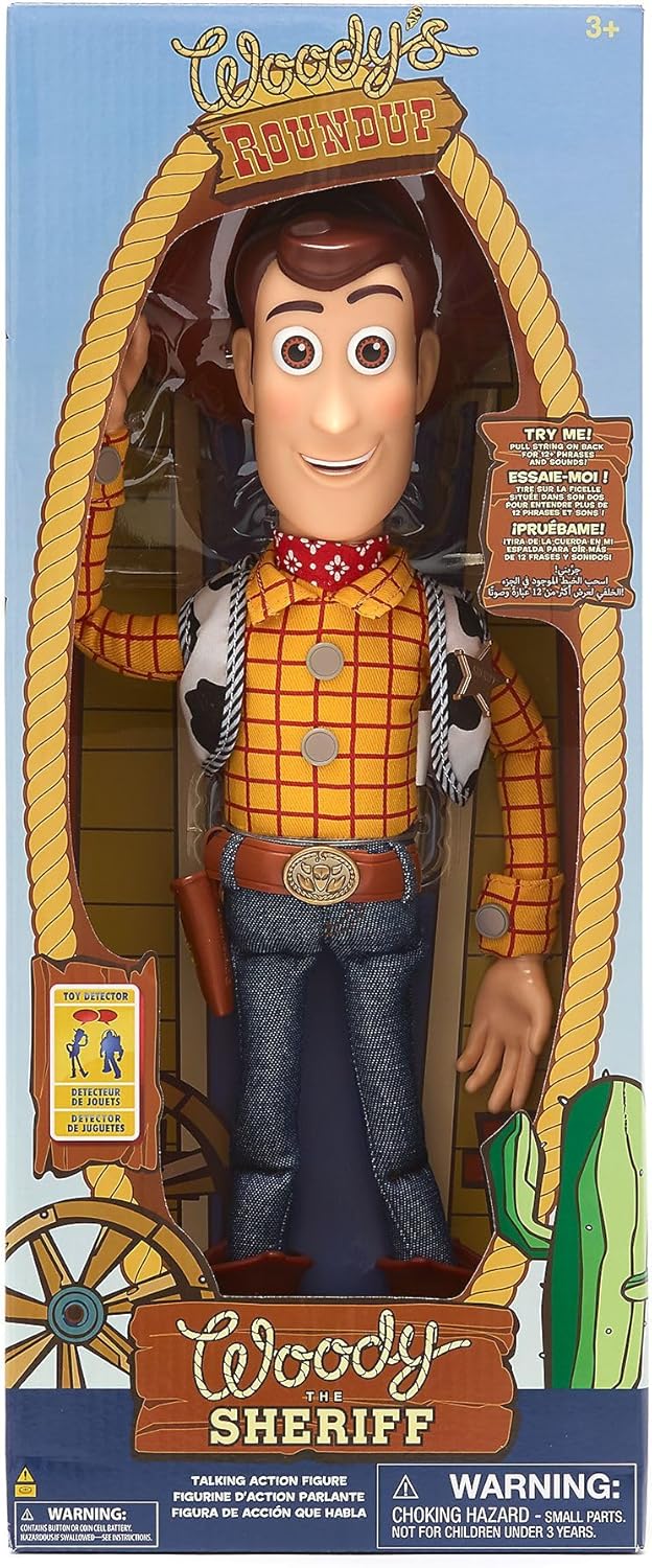 Disney Store Official - Pixars Toy Story - Sheriff Woody - Interaktive sprechende Actionfigur - 39 c