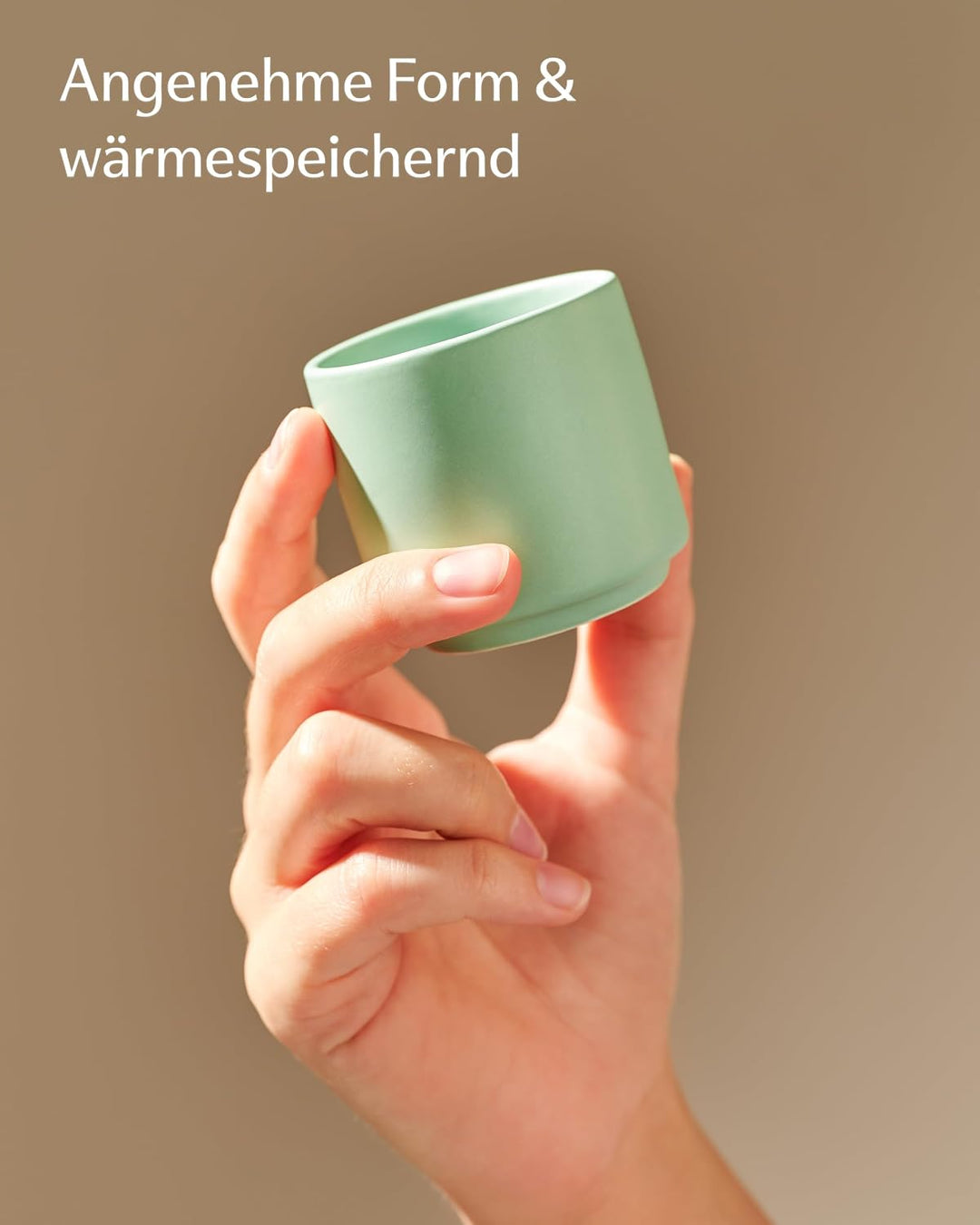Cosumy 4er Set Espressotassen Bunt Pastell 80ml – Espressobecher – Keramik | Handgefertigt, dickwand