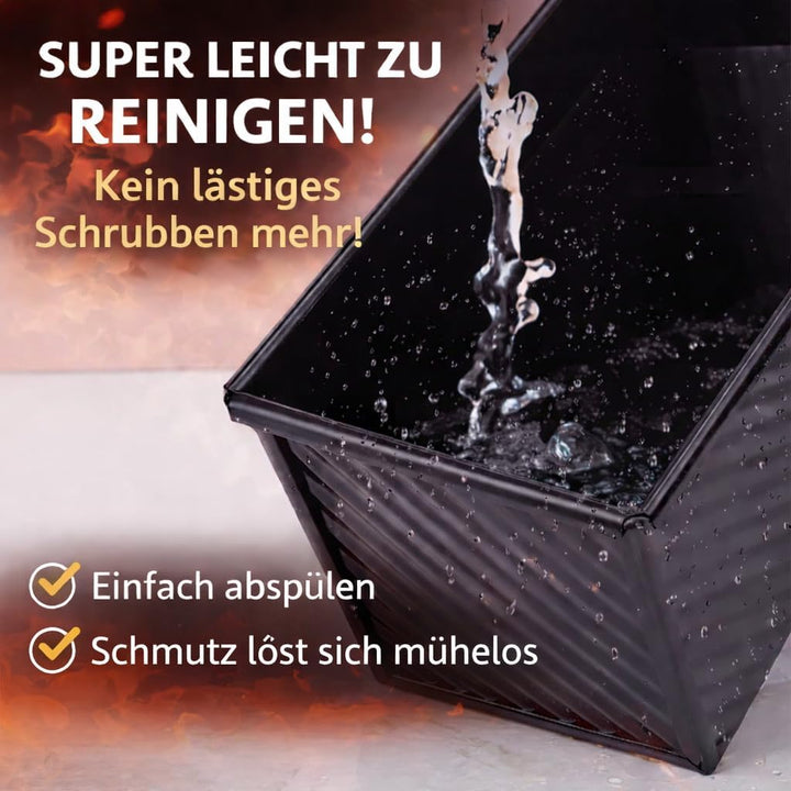 Generisch Brotbackform mit Deckel, Antihaftbeschichtet, Kohlenstoffstahl Toastbrotform, Kastenform m