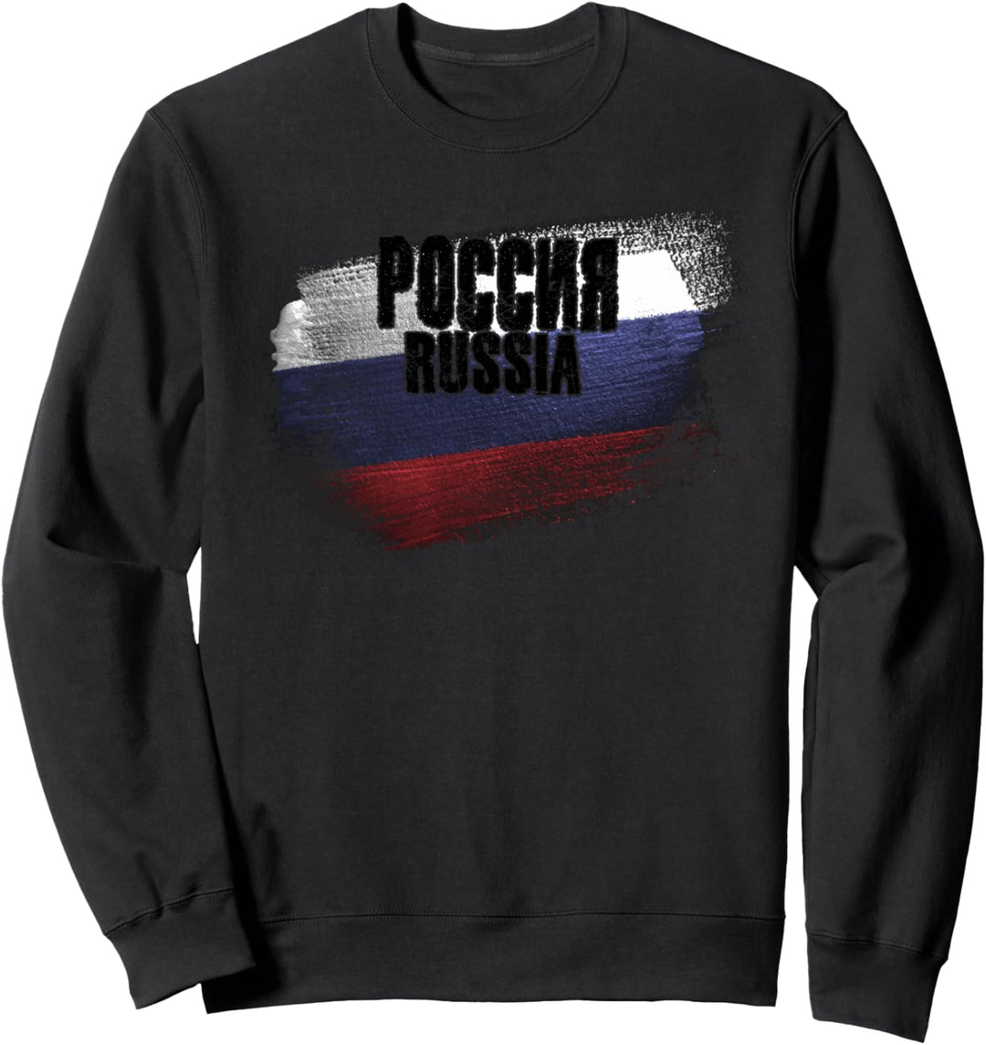 Russland, Russische Flagge Grunge Sweatshirt