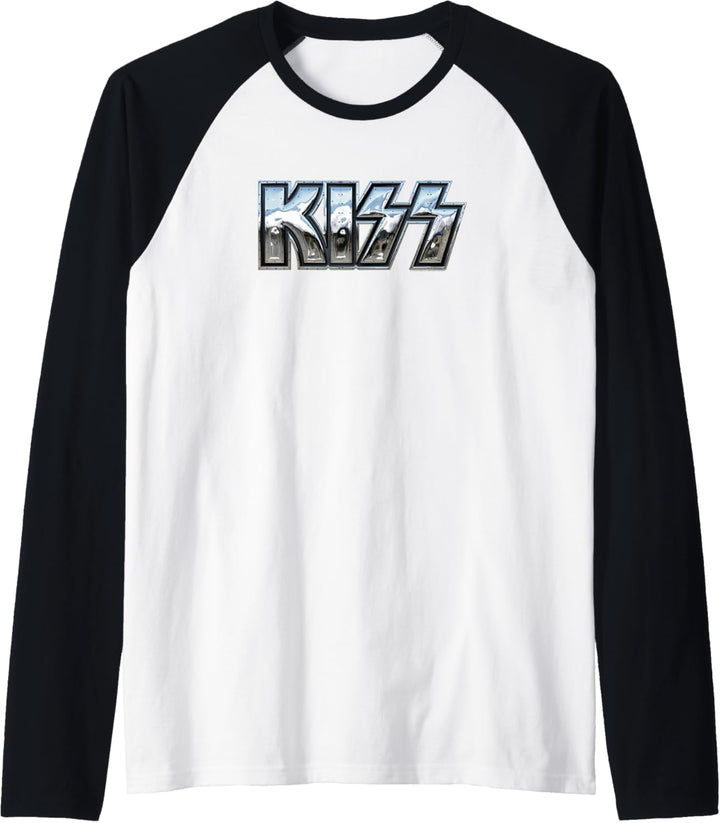KISS - Schwermetall-Logo Raglan
