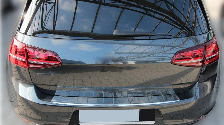 Ladekantenschutz Edelstahl CHROM kompatibel für VW GOLF 7 VII SCHRÄGHECK | mit Abkantung | premium Q