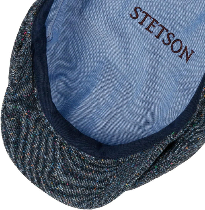 Stetson Donegal Colour Spots Flatcap - Zeitlose Schirmmütze - Klassische Form - Cap in Seiden-Wollmi